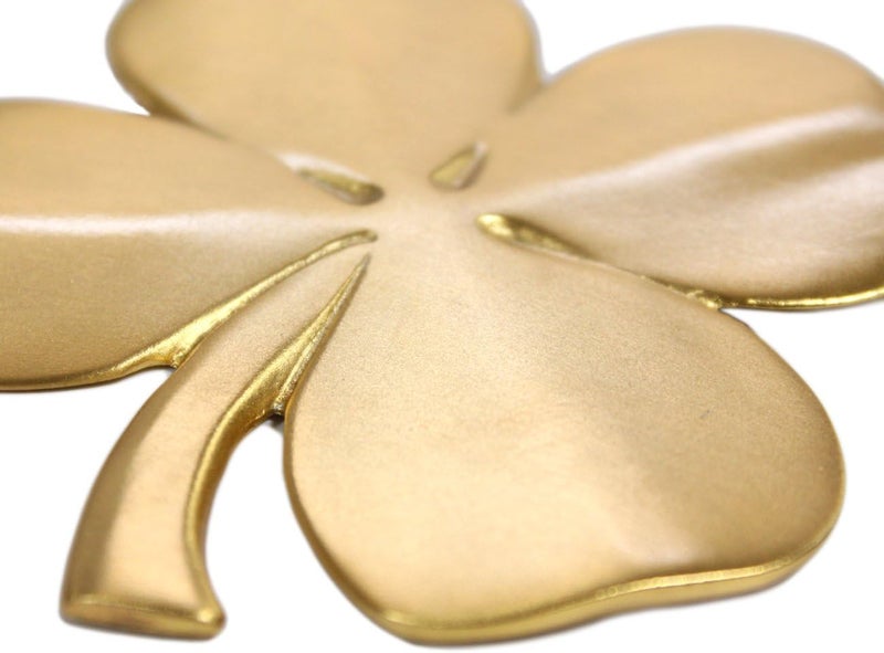 Robert Emmet Co . Lucky 4 Leaf Clover Ireland Wall Hanging Gold Lucky Shamrock Plated Pewter Irish Blessing Wall Decor - Image 2